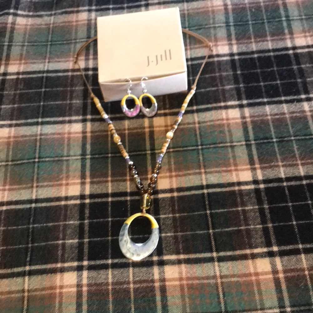 J.Jill Coastal Bluffs Pendant/ Earrings Set.